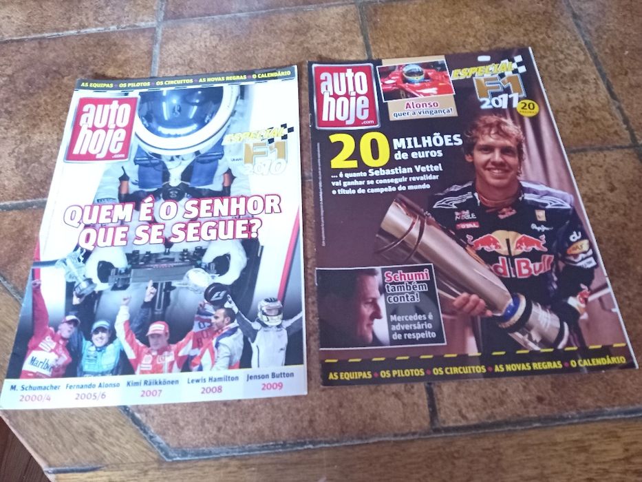 Revistas F1 Racing + F1 Auto Hoje,