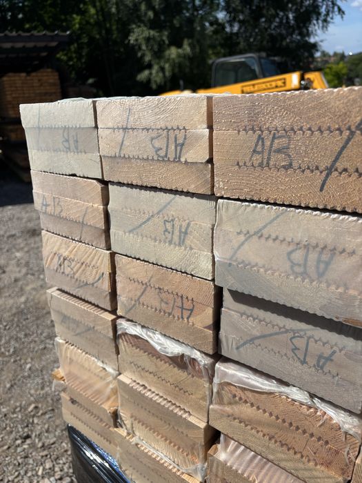 Deska tarasowa Modrzew Syberyjski ryflowana 27x143x4000