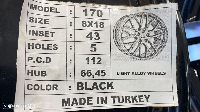 Jantes 18 audi 5x112
