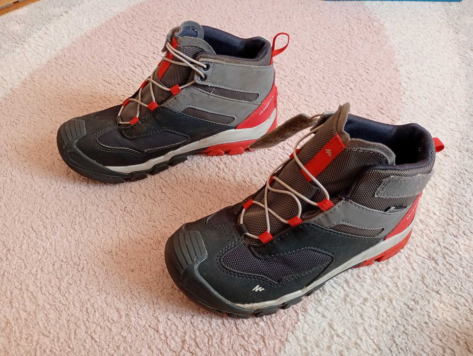 Buty dziecięce jesienne nieprzemakalne Decathlon Quechua Crossrock 32