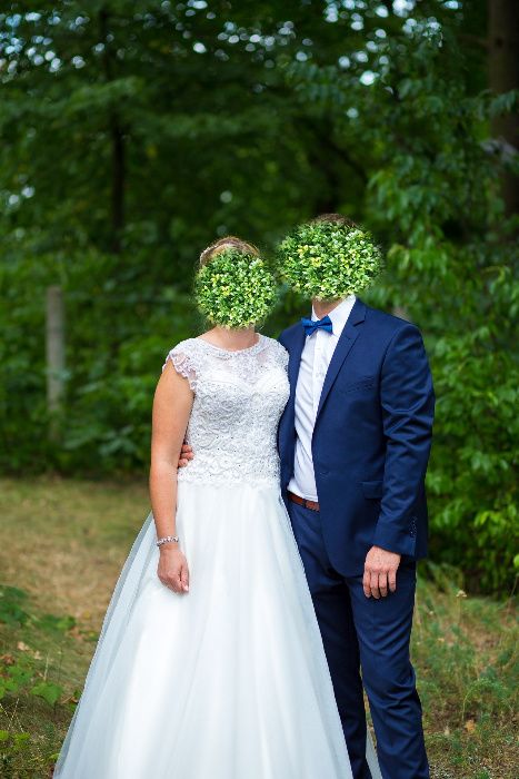 suknia slubna piękna wiazana