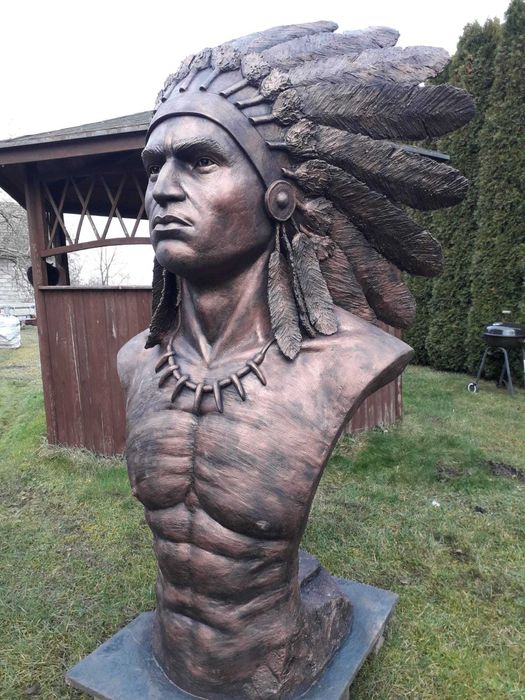 rzeźba indianina