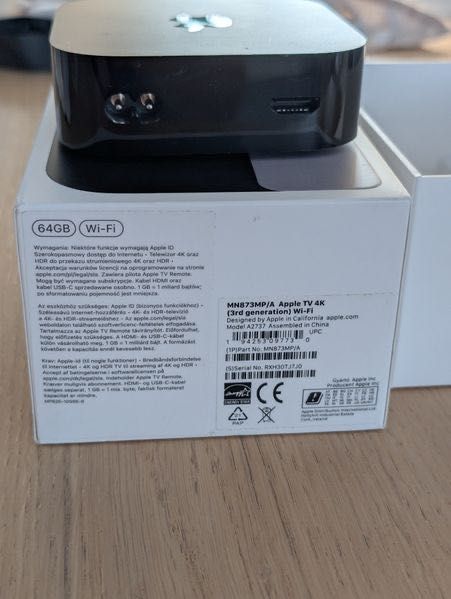 Apple TV 4K 3 GEN 64GB WiFi