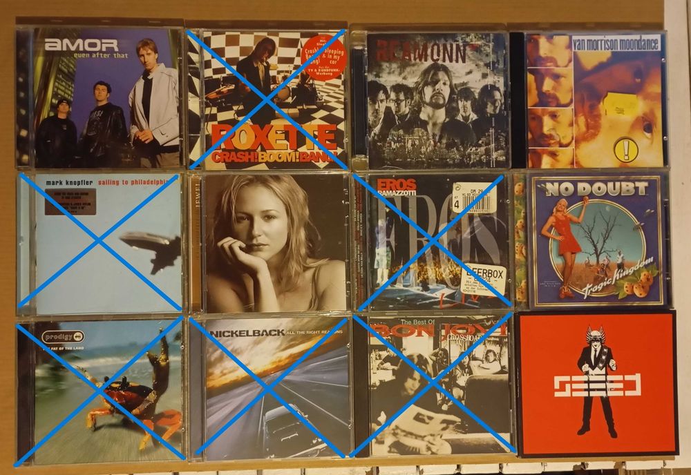 36 CDs de Hard Rock / Rock / Pop (desde 4€)