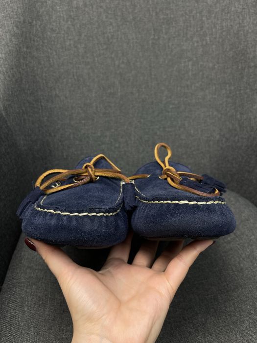 Оригінальні замшеві лофери polo ralph lauren  anders suede loafer