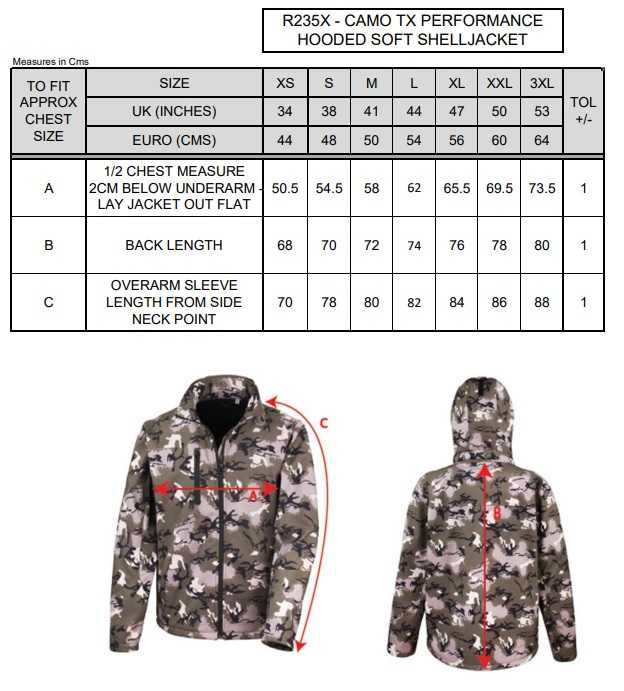 Kurtka Softshell Result Performance R235x Camo moro Charcoal L