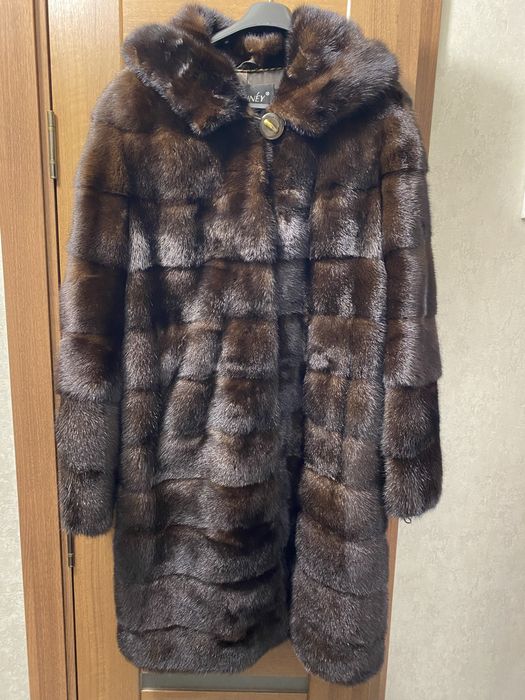 Шуба норкова коричнева