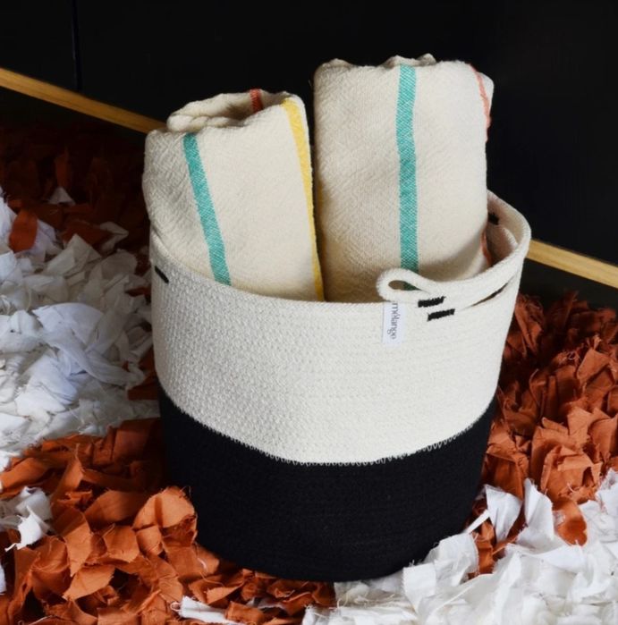 Składany kosz  bawełniany