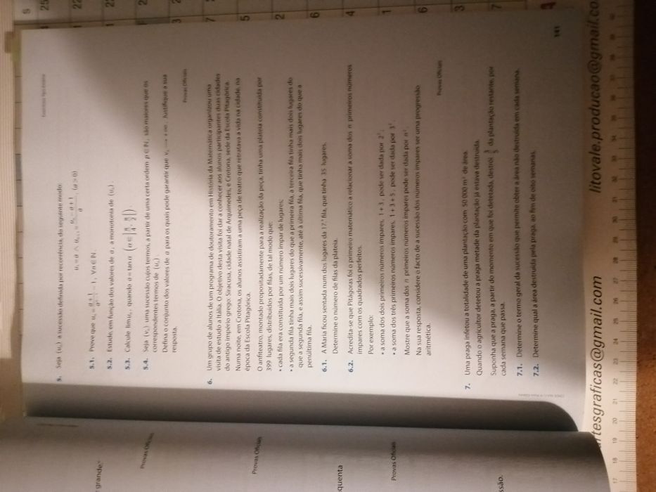 Livro de exercícios de Matemática 11°ano