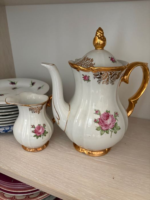 Чайник заварник и молочник керамика!!!