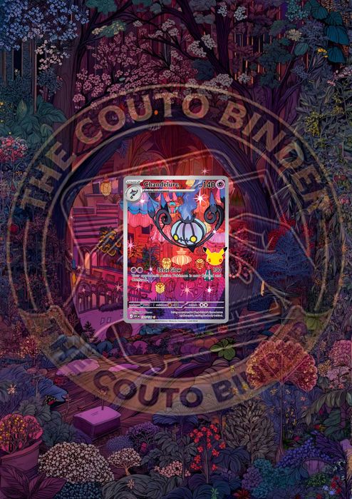 Extended Art TCG POKEMON | Chandelure 137/128 | 30the Celebration