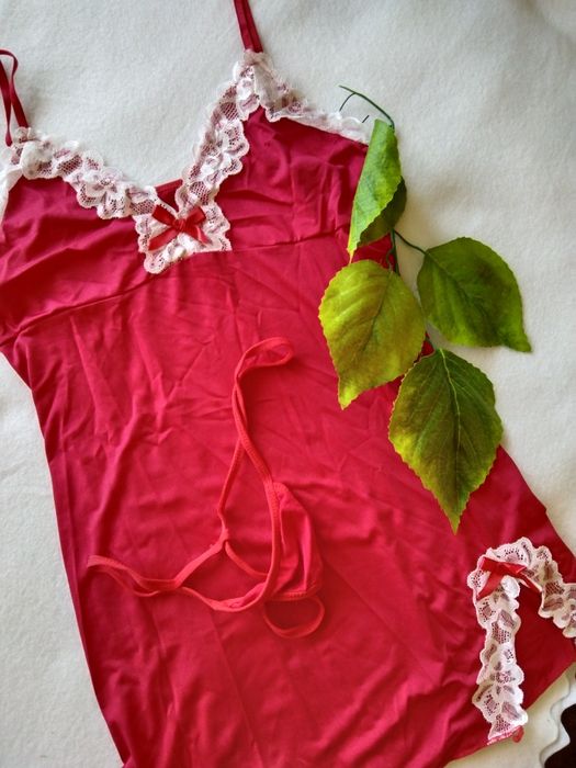 M 38 koszulka koszula nocna piżama damska stringi seksowna bielizna se