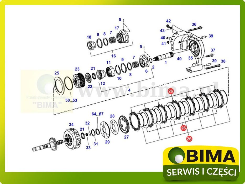 Zestaw naprawczy sprzęgła Fendt Favorit 509,510,511,512,514 Xylon