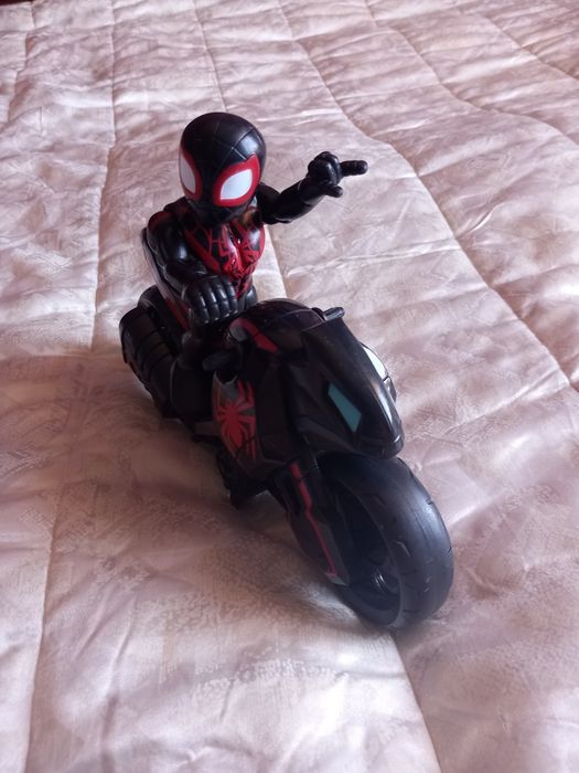 Spider-Man and Moto Miles Morales