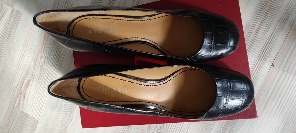 Nine West mega wygodne skóra naturalna czółenka botki baleriny venezia