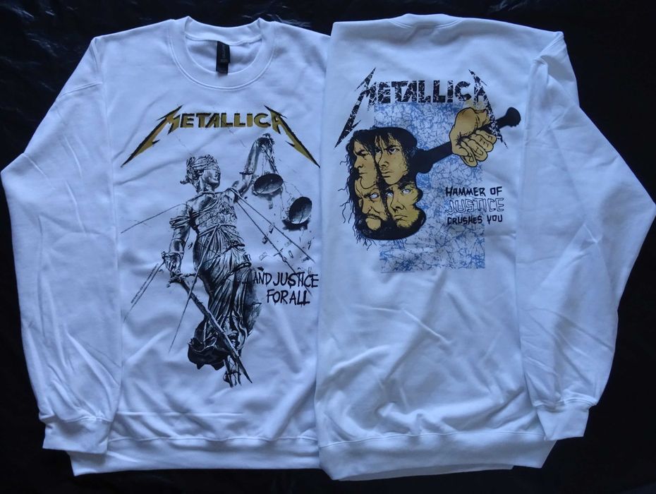 Metallica And Justice For All Bluza Gildan Duże Rozmiary Import z USA