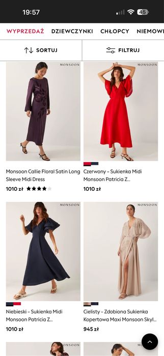 Moonsoon r46 elegancka sukienka