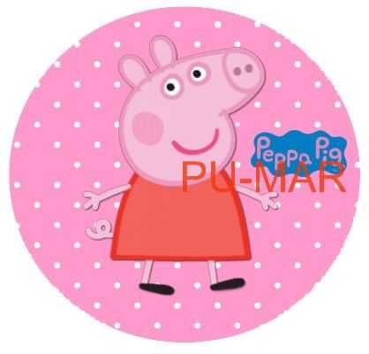 Opłatek na tort Urodziny Świnka Peppa