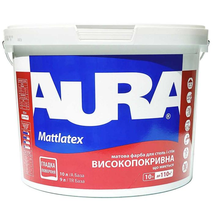 Краска интерьерная латексная AURA Mattlatex 10 л
