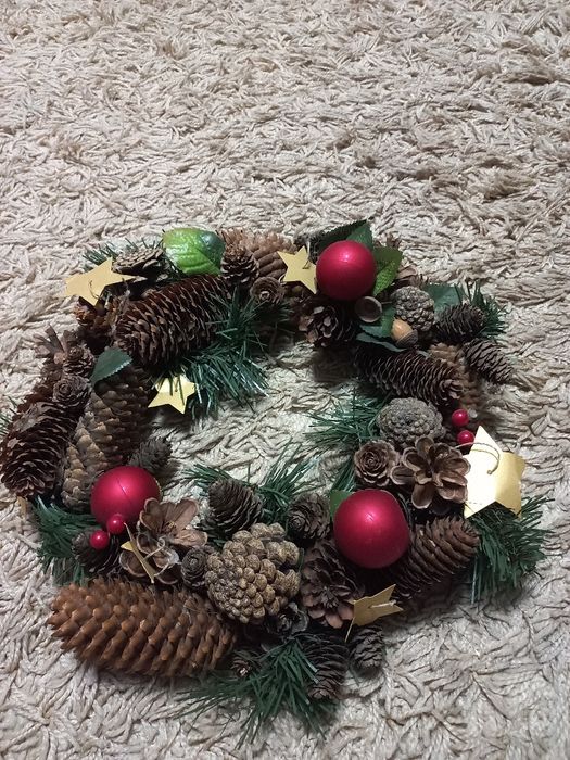 Вінок новорічний/ різдвяний на двері