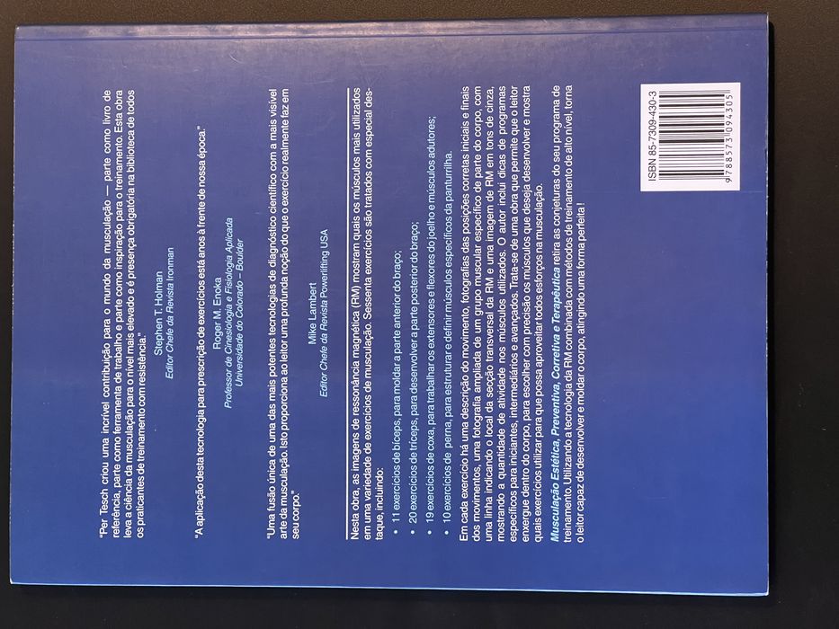 Musculação -Estética, Preventiva, Corretiva e Terapêutica. Peter Tesch