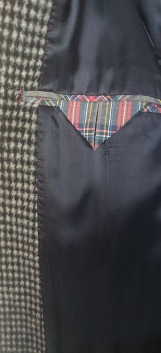 Sobretudo Axadrezado lã merino Lion of Porsches M