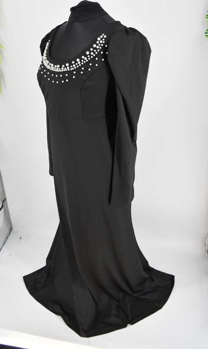 Elastyczna sukienka wizytowa Shein – r. 4XL | perełki