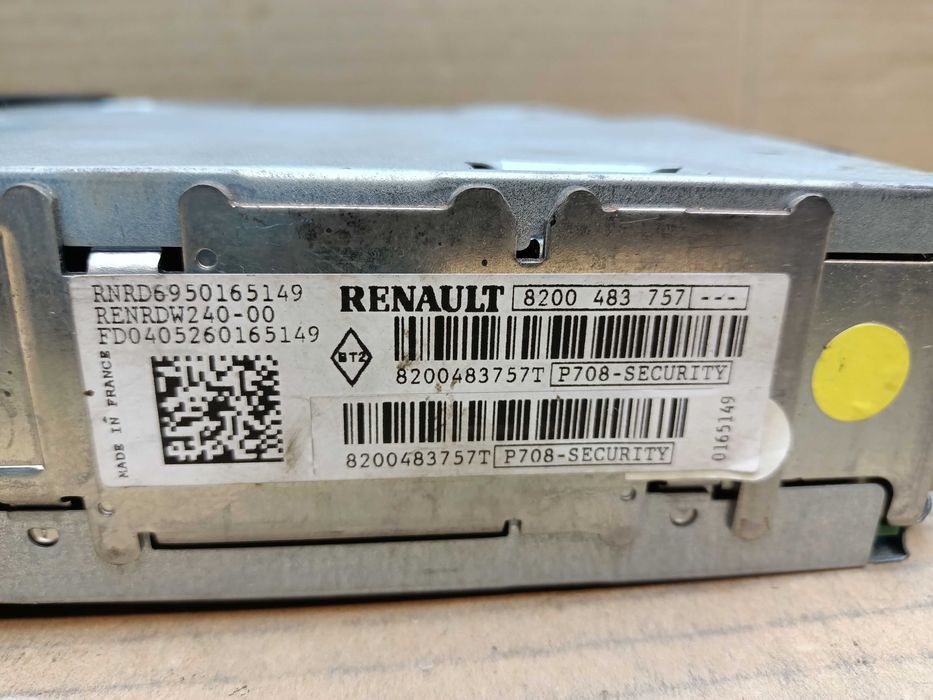 radio renault megane II scenic II modus 2005- update list  + kod