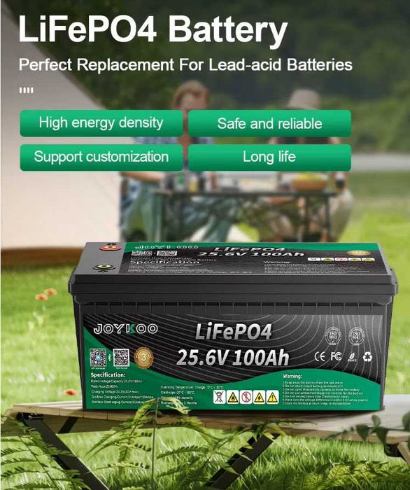 Lifepo4 25.6v100Ah 100A BMS Свіжак!! з Блютузом