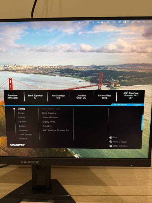 Монітор ігровий GIGABYTE 28 inch M28U 4К (3840х2160)