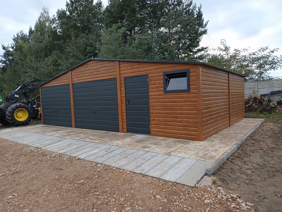 Garaż blaszany garaże blaszane garaz blaszak 9x6 7x5 profil Rus-Stal