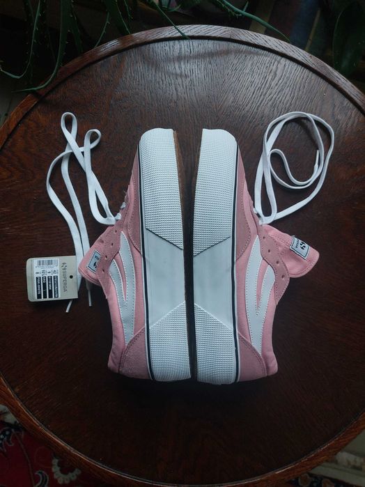 nowe różowe Tenisówki Superga na platformie Revolley Colorblock Różowe