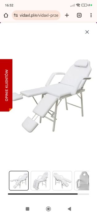 Łóżko kosmetyczne składane