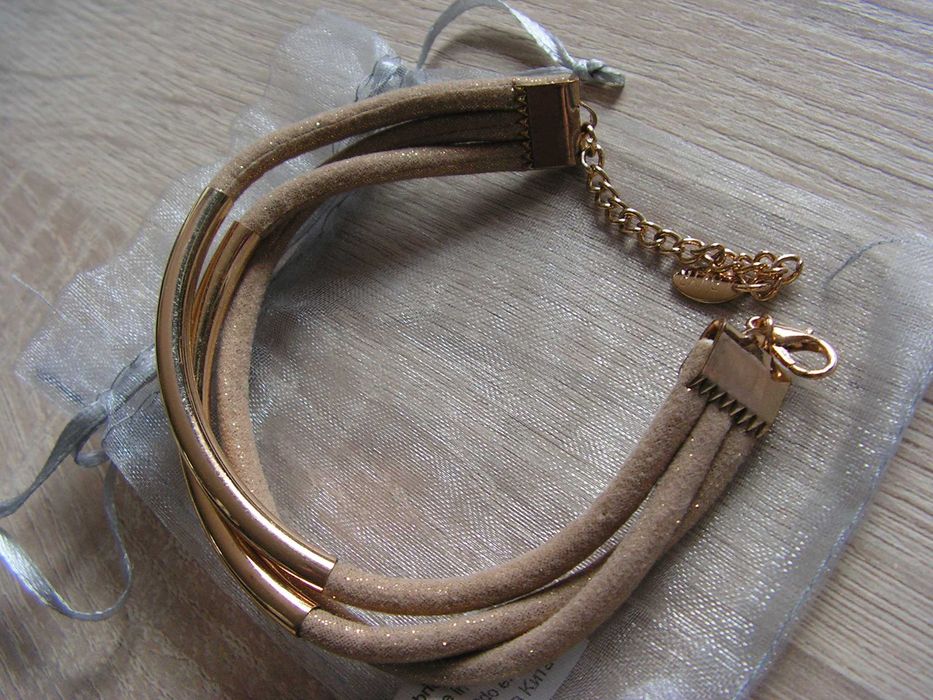 Bransoletka miękka, złocista