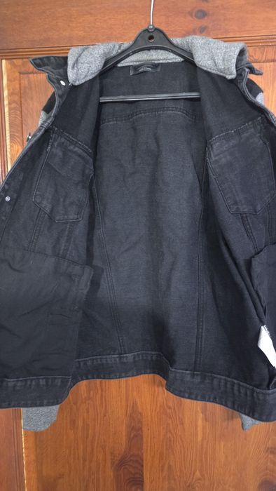 Primark śliczna kurtka jeansowa katana czarna M