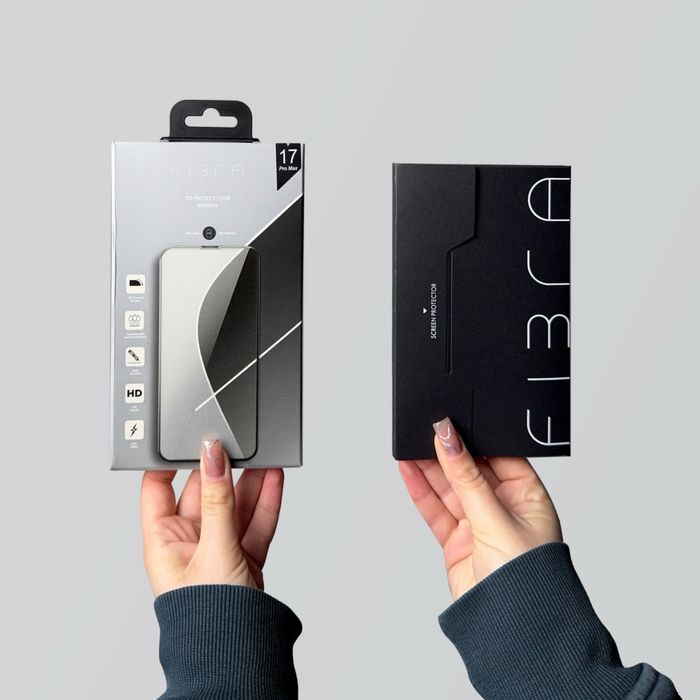 Гарантія на скло 1рік! Fibra Захисне скло iphone 17 Pro Max