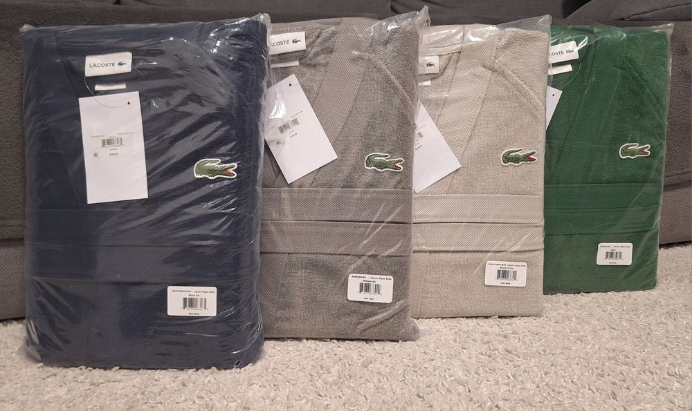 Халат банний  LACOSTE унісекс. Оригінал.