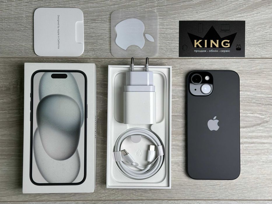 Apple iPhone 15 128GB Black Neverlock ІДЕАЛ 100% АКУМ 67 циклів №233
