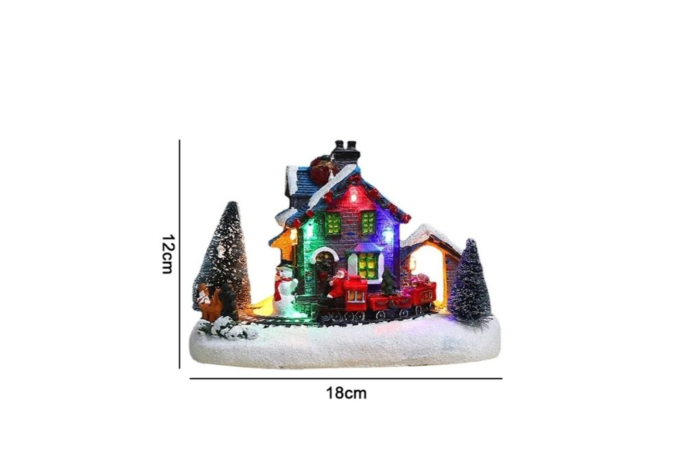 Casa casinha Vila cenário de Natal Natalino decoração