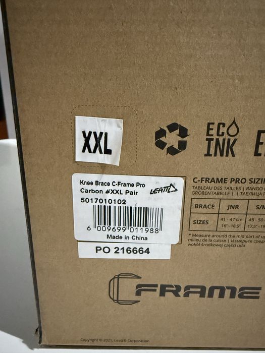 Leatt C-Frame Pro Carbon XXL – ortezy kolan para | NOWE