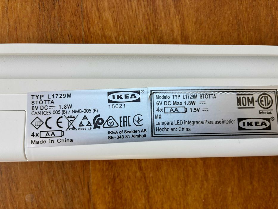 Lampa IKEA L1729M Stotta do podświetlania szafy lub szuflady