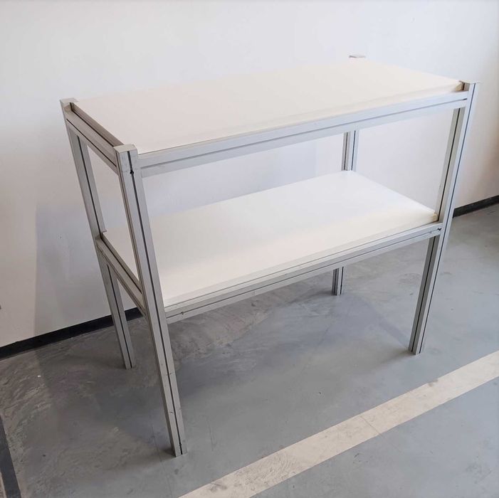 Lada regał ława z profili aluminiowych 95 X 103 X 54