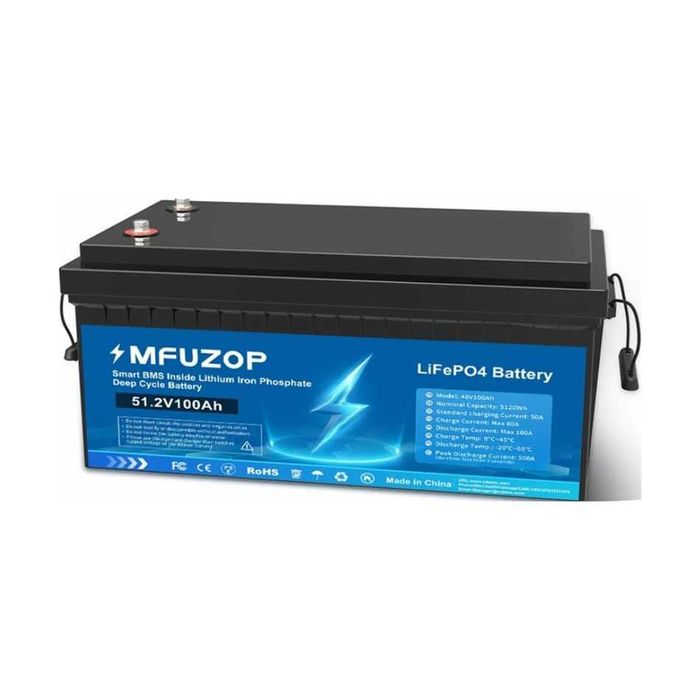 Акумулятор MFUZOP LiFePO4 51,2 V 100 Ah