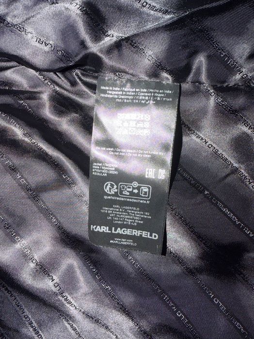 Шкіряна куртка KARL LAGERFELD