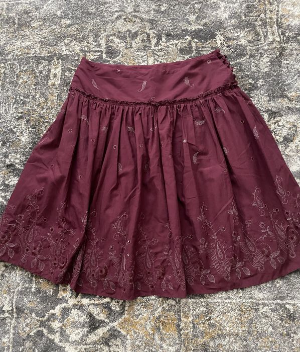 Bordowa spodnica Florence+Fred 42