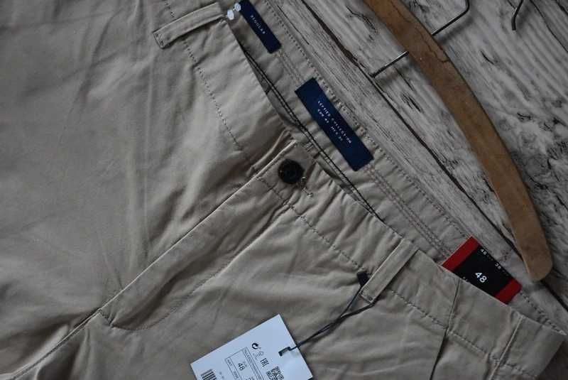 Lefties spodnie chino 38 beżowe regular fit nowe z metką smart casual