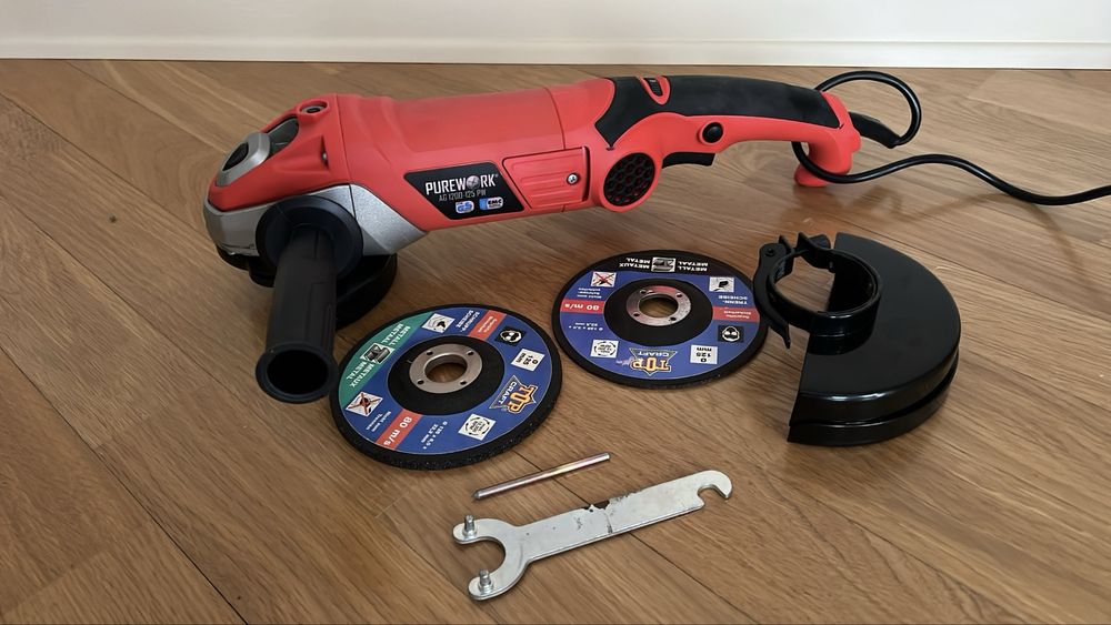 Кутова шліфувальна машина Purework AG  125мм, 1200W,