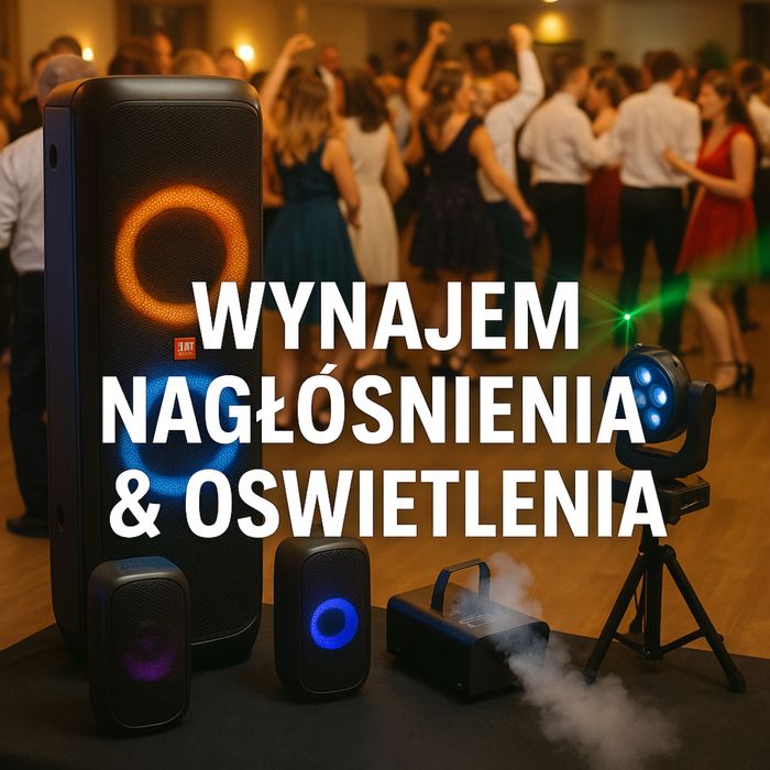 Wymajem Nagłośnienia i oświetlenia Wesela Urodziny Event 18-tki Plener