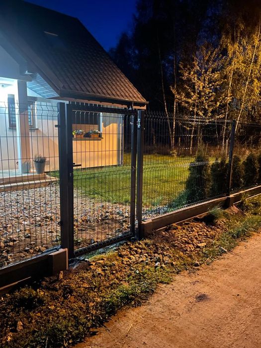 Ogrodzenie panelowe komplet z montażem betonem i dostawą