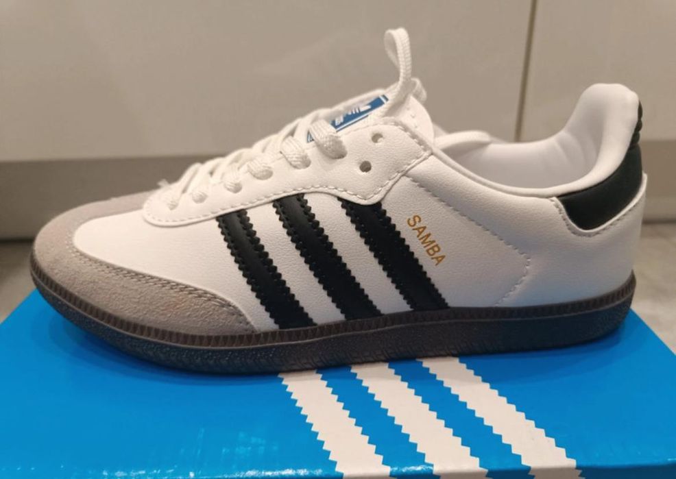 Adidas samba biale meskie nowe oryginalne sneakersy samba